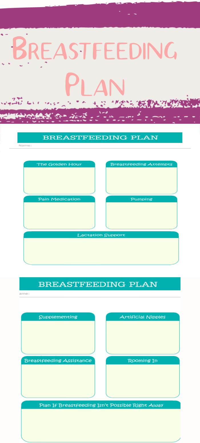 Breastfeeding Birth Plan