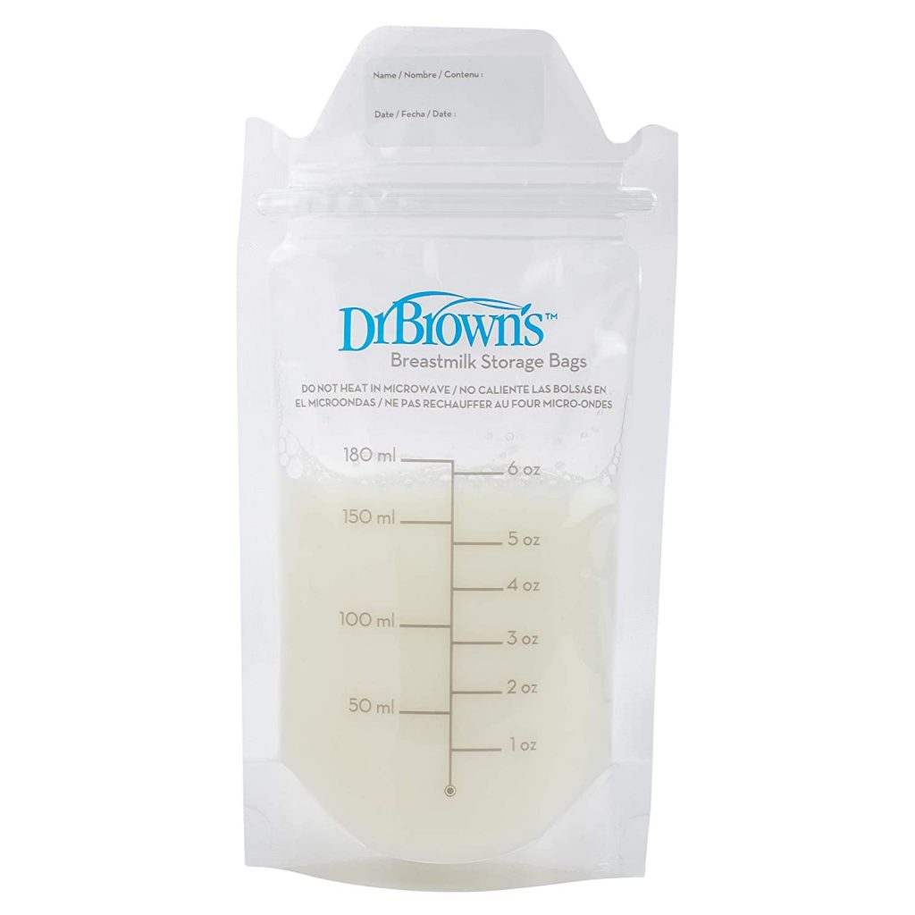 dr. brown's breastmilk storage bags