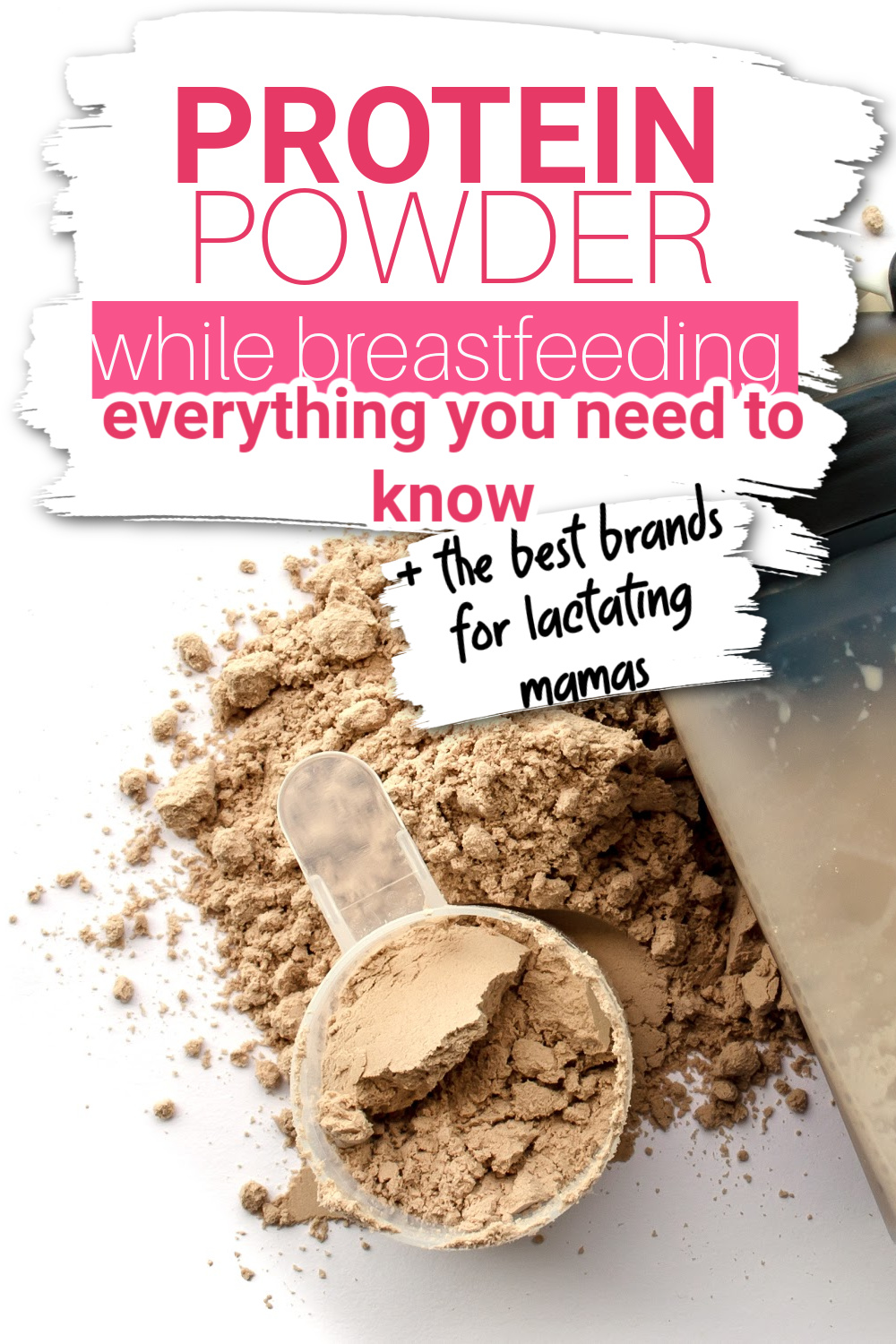 Are you wanting to use protein powder while breastfeeding? Many women wonder how safe it is, and if there are any brands that are safe while breastfeeding - or that might even increase milk supply. This article has everything you need to know about protein powder and breastfeeding, along with our favorite protein powders for breastfeeding mothers.