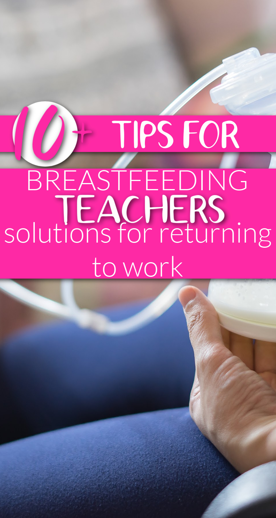 Many moms who are teachers worry about how to go back to work after having a baby. Not only do new mothers have the stress of figuring out how they will get their milk expressed, but also know that they will be away from their child for eight hours or more. This article is meant to provide tips and tricks for breastfeeding teachers who are returning to work in order to make it easier!