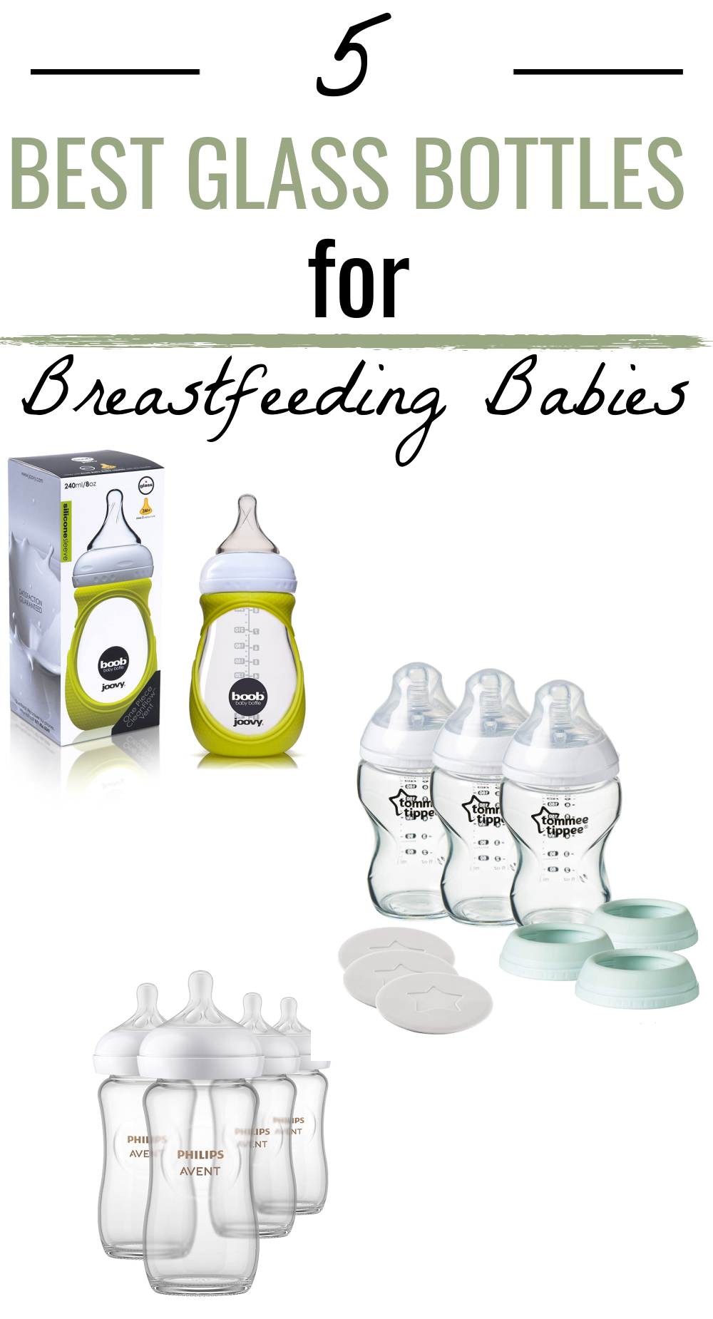 Does your breastfed baby also take a bottle? One thing you'll want to avoid is having them prefer the bottle over the breast and there are some amazing bottles out there that are created to mimic the nipple and breast. Glass bottles are becoming more and more popular and for good reason- they are also perfect for breastfed babies!