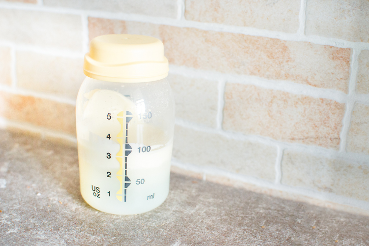 bottle of breast milk