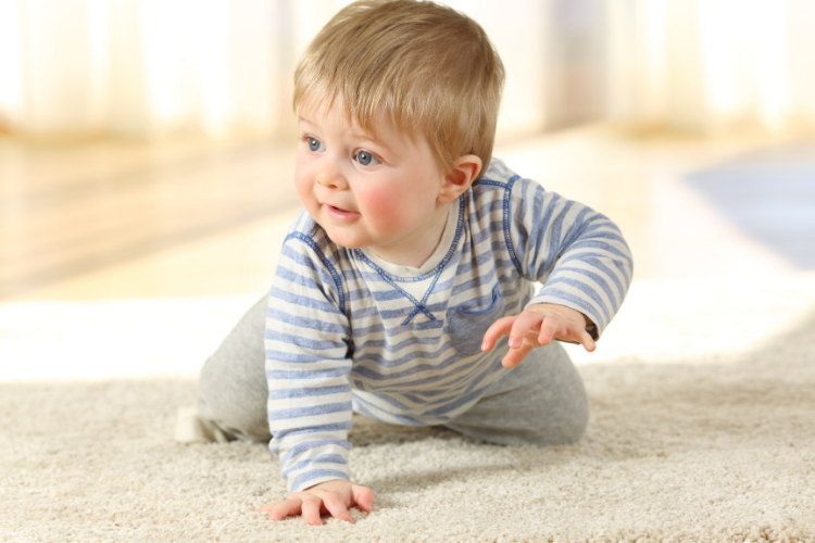 baby crawling