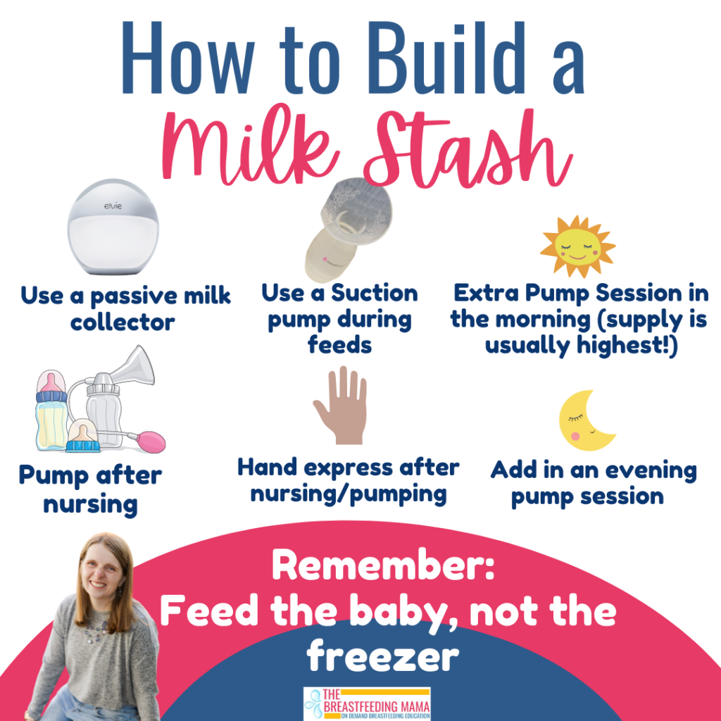 how to build a milk stash