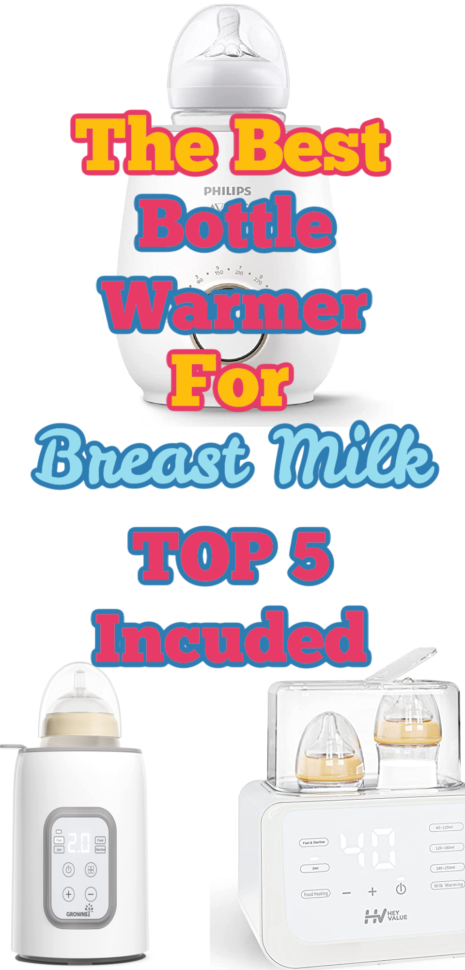 6 Bottle Warmers for Breast Milk
