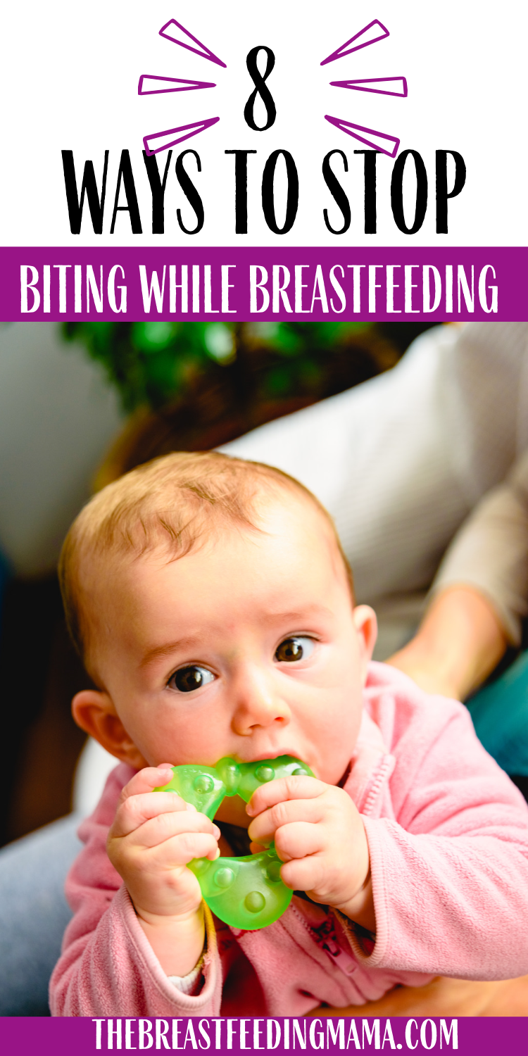 how to stop biting whle breastfeeding