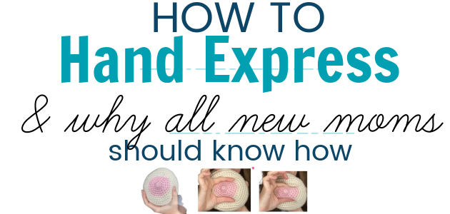 hand expression for new moms
