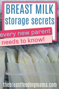 breast milk freezer storage