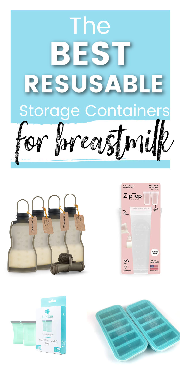reusable storage containers for breast milk